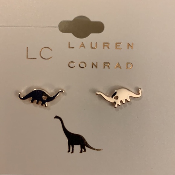 LC Lauren Conrad dinosaur earrings studs - Picture 2 of 2